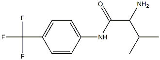 2-amino-3-methyl-N-[4-(trifluoromethyl)phenyl]butanamide 化学構造式