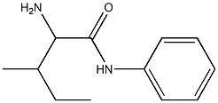 2-amino-3-methyl-N-phenylpentanamide Struktur