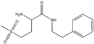 2-amino-4-(methylsulfonyl)-N-(2-phenylethyl)butanamide Structure