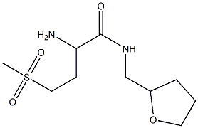 2-amino-4-(methylsulfonyl)-N-(tetrahydrofuran-2-ylmethyl)butanamide Structure