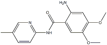 2-amino-4,5-dimethoxy-N-(5-methylpyridin-2-yl)benzamide 结构式