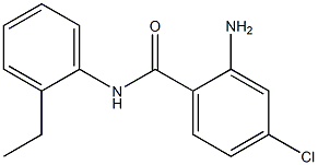 2-amino-4-chloro-N-(2-ethylphenyl)benzamide 化学構造式