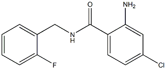 2-amino-4-chloro-N-(2-fluorobenzyl)benzamide 化学構造式