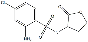  2-amino-4-chloro-N-(2-oxooxolan-3-yl)benzene-1-sulfonamide