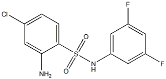 2-amino-4-chloro-N-(3,5-difluorophenyl)benzene-1-sulfonamide Structure