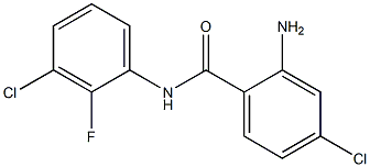 2-amino-4-chloro-N-(3-chloro-2-fluorophenyl)benzamide Structure