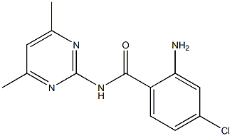 2-amino-4-chloro-N-(4,6-dimethylpyrimidin-2-yl)benzamide,,结构式