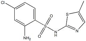 2-amino-4-chloro-N-(5-methyl-1,3-thiazol-2-yl)benzene-1-sulfonamide