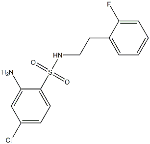 2-amino-4-chloro-N-[2-(2-fluorophenyl)ethyl]benzene-1-sulfonamide