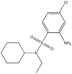 2-amino-4-chloro-N-cyclohexyl-N-ethylbenzene-1-sulfonamide Structure