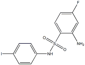 2-amino-4-fluoro-N-(4-iodophenyl)benzene-1-sulfonamide 结构式