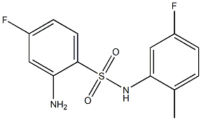 2-amino-4-fluoro-N-(5-fluoro-2-methylphenyl)benzene-1-sulfonamide Structure