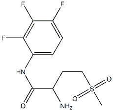 2-amino-4-methanesulfonyl-N-(2,3,4-trifluorophenyl)butanamide Struktur