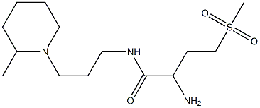 2-amino-4-methanesulfonyl-N-[3-(2-methylpiperidin-1-yl)propyl]butanamide