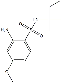 2-amino-4-methoxy-N-(2-methylbutan-2-yl)benzene-1-sulfonamide,,结构式