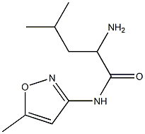 2-amino-4-methyl-N-(5-methylisoxazol-3-yl)pentanamide Structure