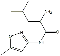  2-amino-4-methyl-N-(5-methylisoxazol-3-yl)pentanamide