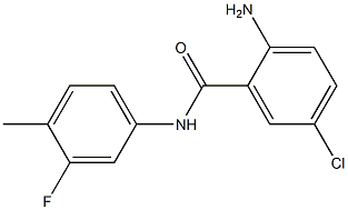 2-amino-5-chloro-N-(3-fluoro-4-methylphenyl)benzamide,,结构式