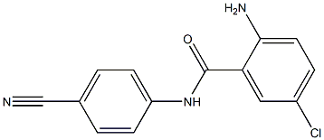 2-amino-5-chloro-N-(4-cyanophenyl)benzamide Structure