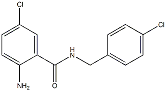 2-amino-5-chloro-N-[(4-chlorophenyl)methyl]benzamide,,结构式