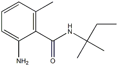 2-amino-N-(1,1-dimethylpropyl)-6-methylbenzamide,,结构式