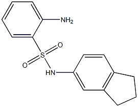 2-amino-N-(2,3-dihydro-1H-inden-5-yl)benzene-1-sulfonamide Structure