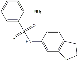 2-amino-N-(2,3-dihydro-1H-inden-5-yl)benzene-1-sulfonamide,,结构式