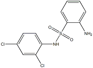 2-amino-N-(2,4-dichlorophenyl)benzene-1-sulfonamide 结构式