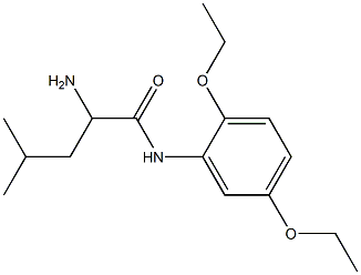 2-amino-N-(2,5-diethoxyphenyl)-4-methylpentanamide Structure