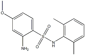 2-amino-N-(2,6-dimethylphenyl)-4-methoxybenzene-1-sulfonamide 化学構造式