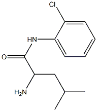 2-amino-N-(2-chlorophenyl)-4-methylpentanamide Struktur