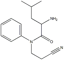 2-amino-N-(2-cyanoethyl)-4-methyl-N-phenylpentanamide
