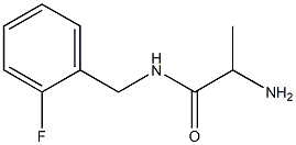 2-amino-N-(2-fluorobenzyl)propanamide Structure