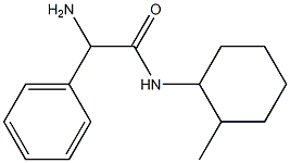 2-amino-N-(2-methylcyclohexyl)-2-phenylacetamide Structure