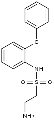 2-amino-N-(2-phenoxyphenyl)ethane-1-sulfonamide,,结构式