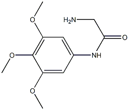 2-amino-N-(3,4,5-trimethoxyphenyl)acetamide,,结构式