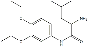  2-amino-N-(3,4-diethoxyphenyl)-4-methylpentanamide