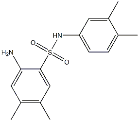 2-amino-N-(3,4-dimethylphenyl)-4,5-dimethylbenzene-1-sulfonamide Structure