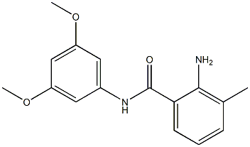 2-amino-N-(3,5-dimethoxyphenyl)-3-methylbenzamide Structure