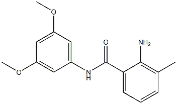 2-amino-N-(3,5-dimethoxyphenyl)-3-methylbenzamide Struktur