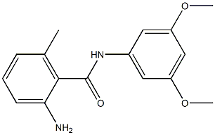 2-amino-N-(3,5-dimethoxyphenyl)-6-methylbenzamide Structure