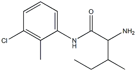 2-amino-N-(3-chloro-2-methylphenyl)-3-methylpentanamide Structure