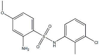 2-amino-N-(3-chloro-2-methylphenyl)-4-methoxybenzene-1-sulfonamide Structure