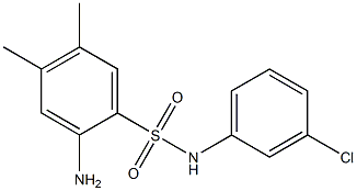 2-amino-N-(3-chlorophenyl)-4,5-dimethylbenzene-1-sulfonamide