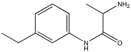 2-amino-N-(3-ethylphenyl)propanamide Structure