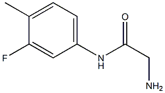 2-amino-N-(3-fluoro-4-methylphenyl)acetamide Structure