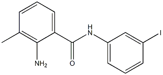 2-amino-N-(3-iodophenyl)-3-methylbenzamide 结构式