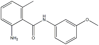 2-amino-N-(3-methoxyphenyl)-6-methylbenzamide,,结构式