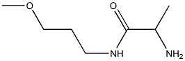 2-amino-N-(3-methoxypropyl)propanamide Struktur