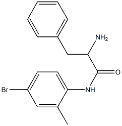 2-amino-N-(4-bromo-2-methylphenyl)-3-phenylpropanamide Structure